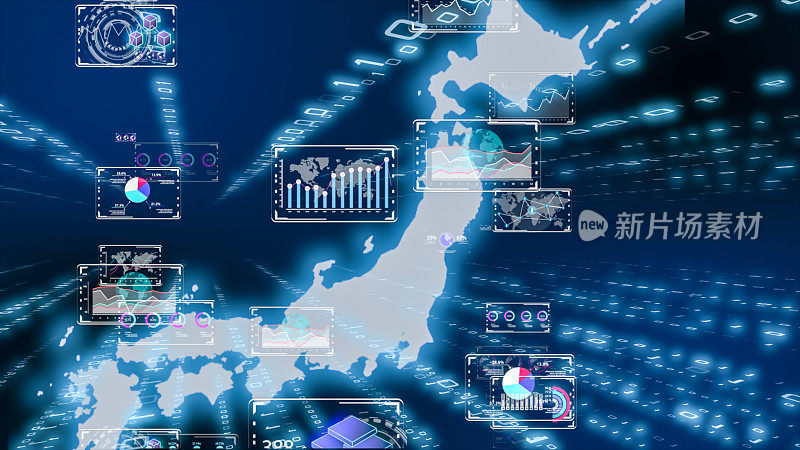 5G/6G和AI技术，全球通信网络概念。6 g业务图。全球业务。